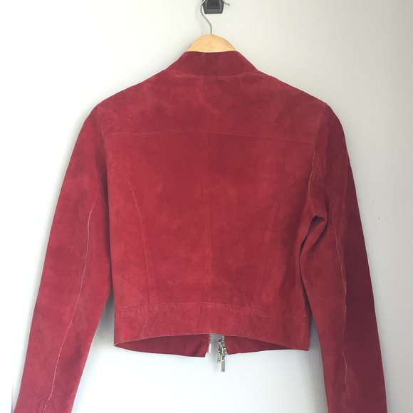 Red Leather Jacket - perfect for Fall/Winter - Picture 2 of 5